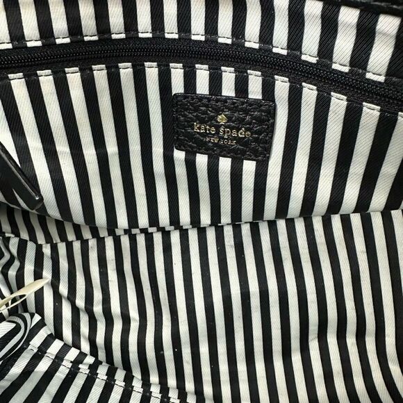 Kate Spade Southport Avenue Lydia Satchel Bag Black Pebbled Leather Top Handle - Picture 7 of 16